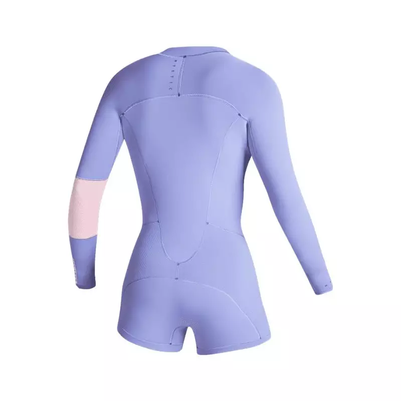 Combinaison shorty femme MYSTIC Lunar Longarm 2/2mm Frontzip Pastel Lilac