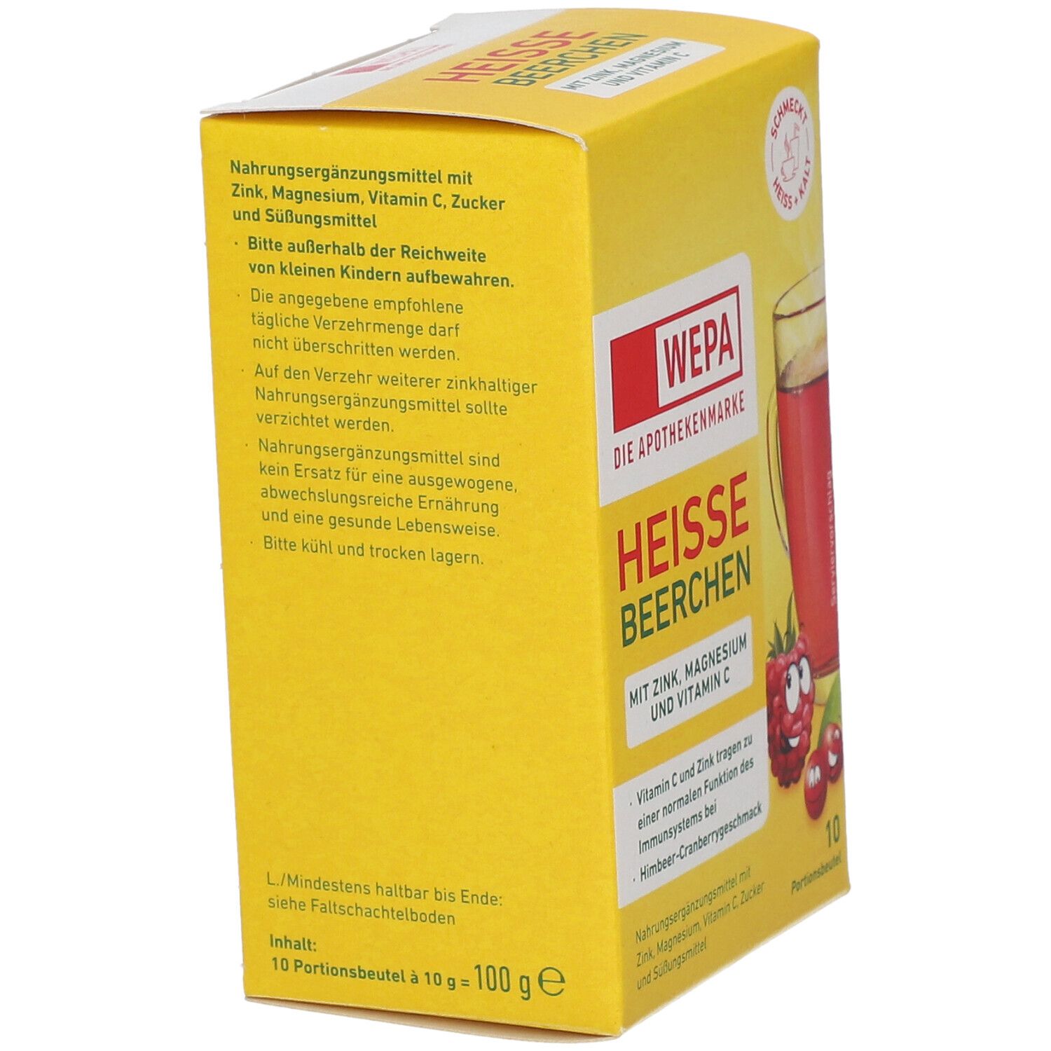 WEPA heiße Beerchen+Vit.C+Zink+Magnesium Pulver