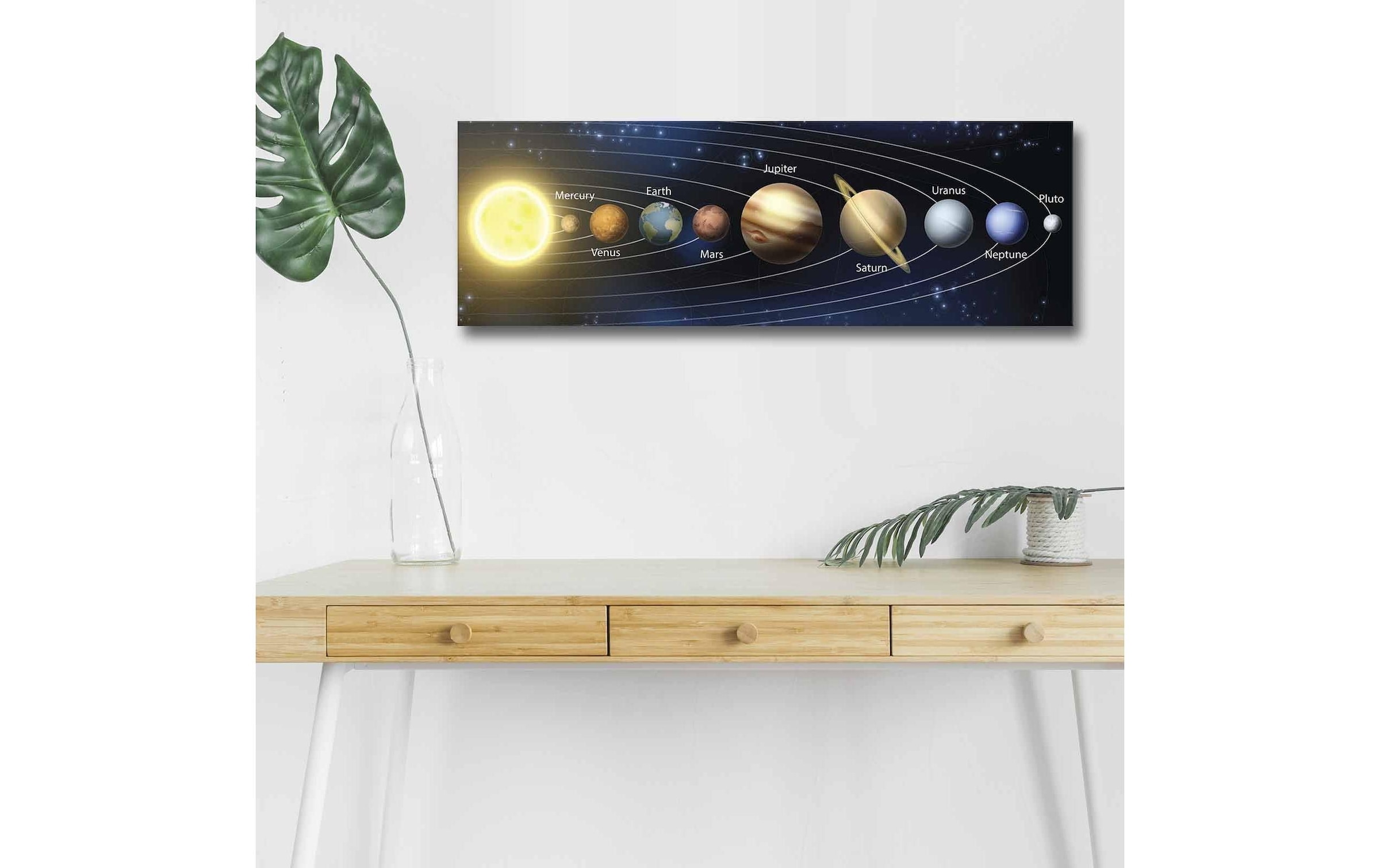 Wandbild »Wallxpert Planeten 30 x 90 cm« Bilder von Planeten
