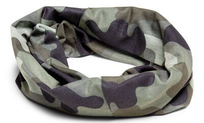 Nordbjørn Bjørli Hals 2-Pack, Black/Camo Splash Deep Lichen Green