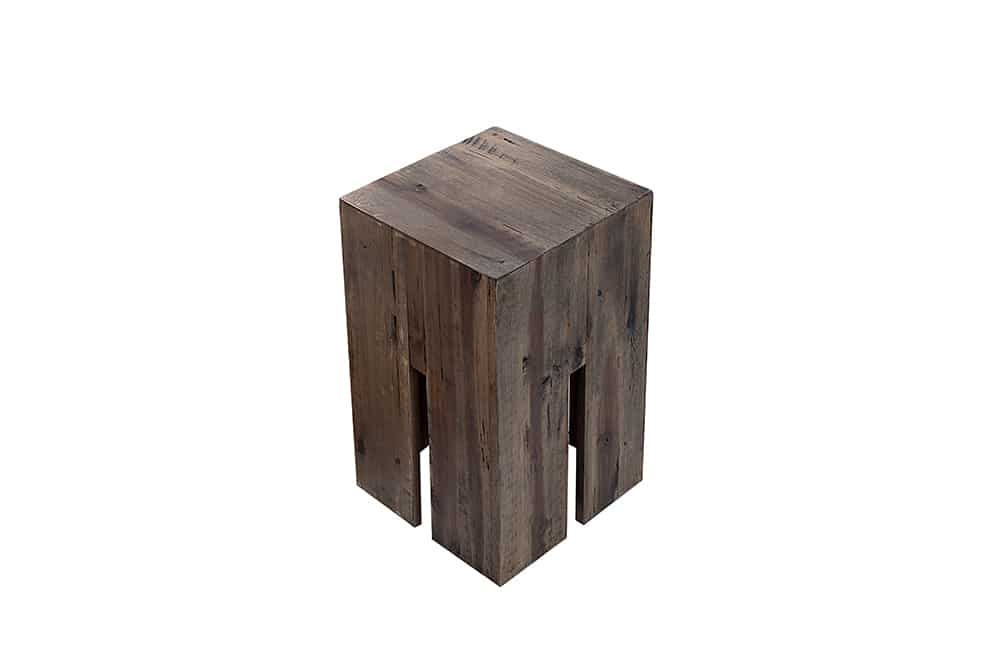 Design Beistelltisch CASTLE 45cm Treibholz Sitzhocker
