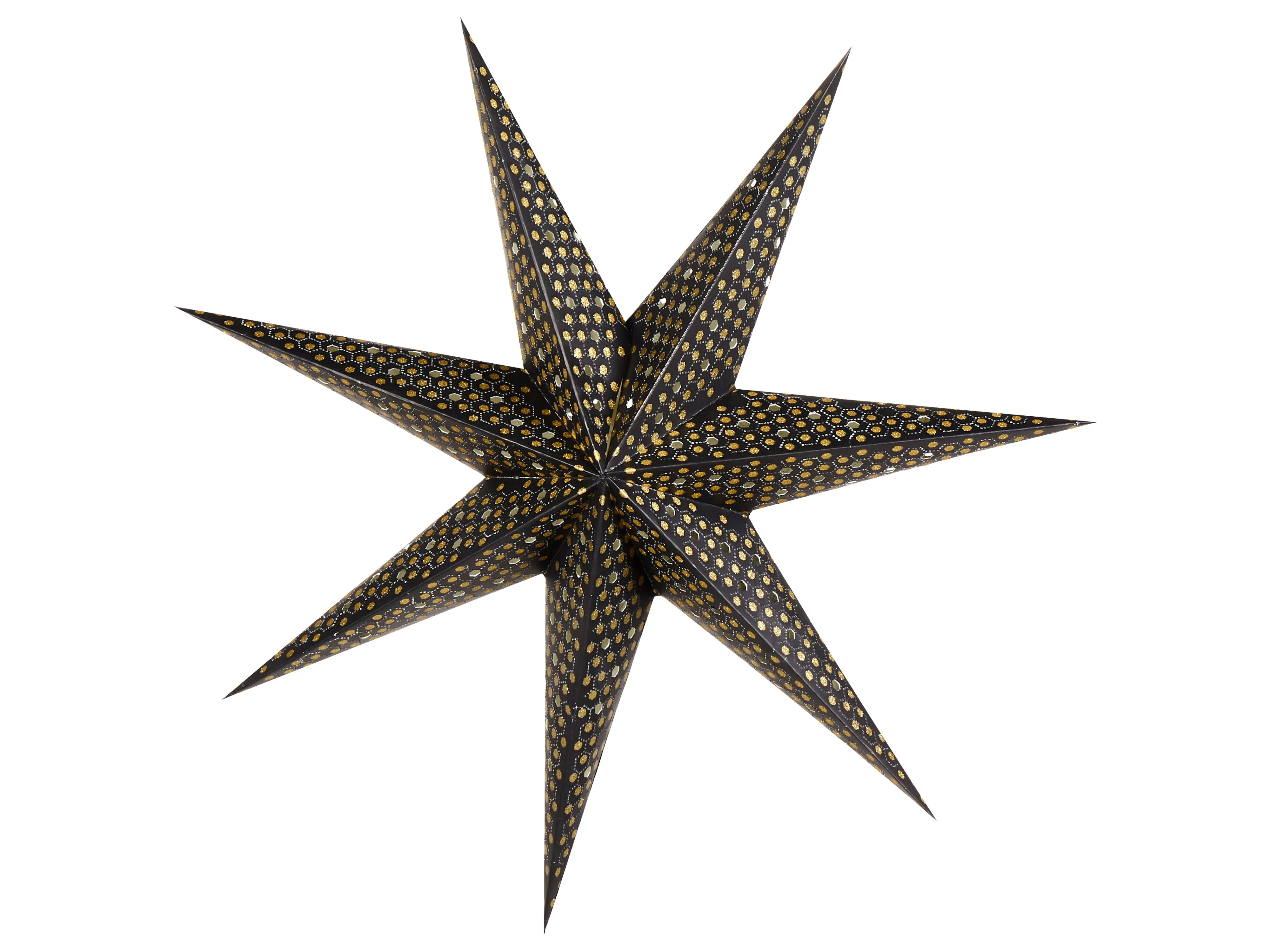 Set van 4 hangende decoraties LED KAMET Ster 60 cm Meerkleurig