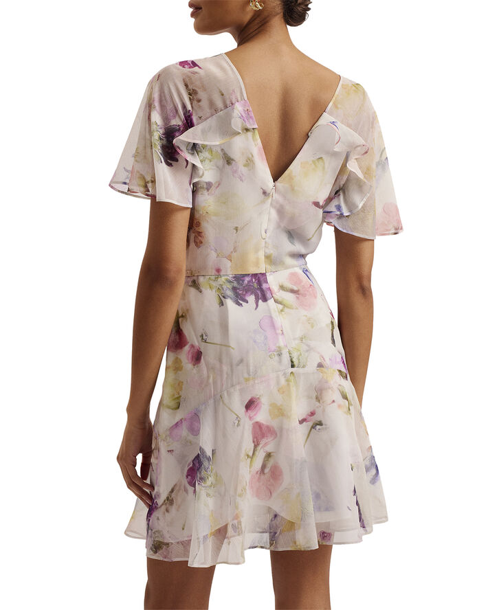 Ted Baker SANGRO Angel Sleeve Fit And Flare M White