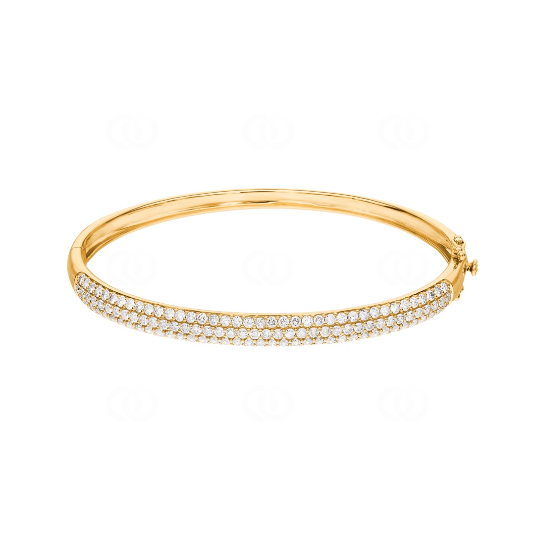 2.50 Karat Diamantarmreif 750/18 K Gelbgold