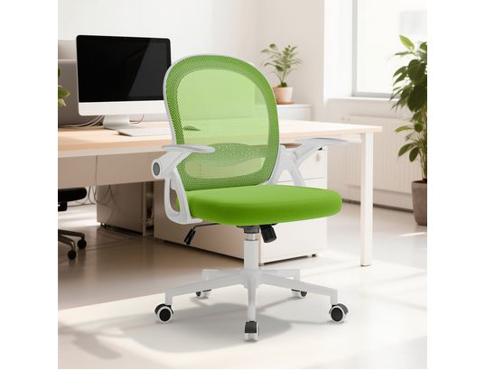 RATTANTREE - Chaise de bureau maille dossier moyen verte