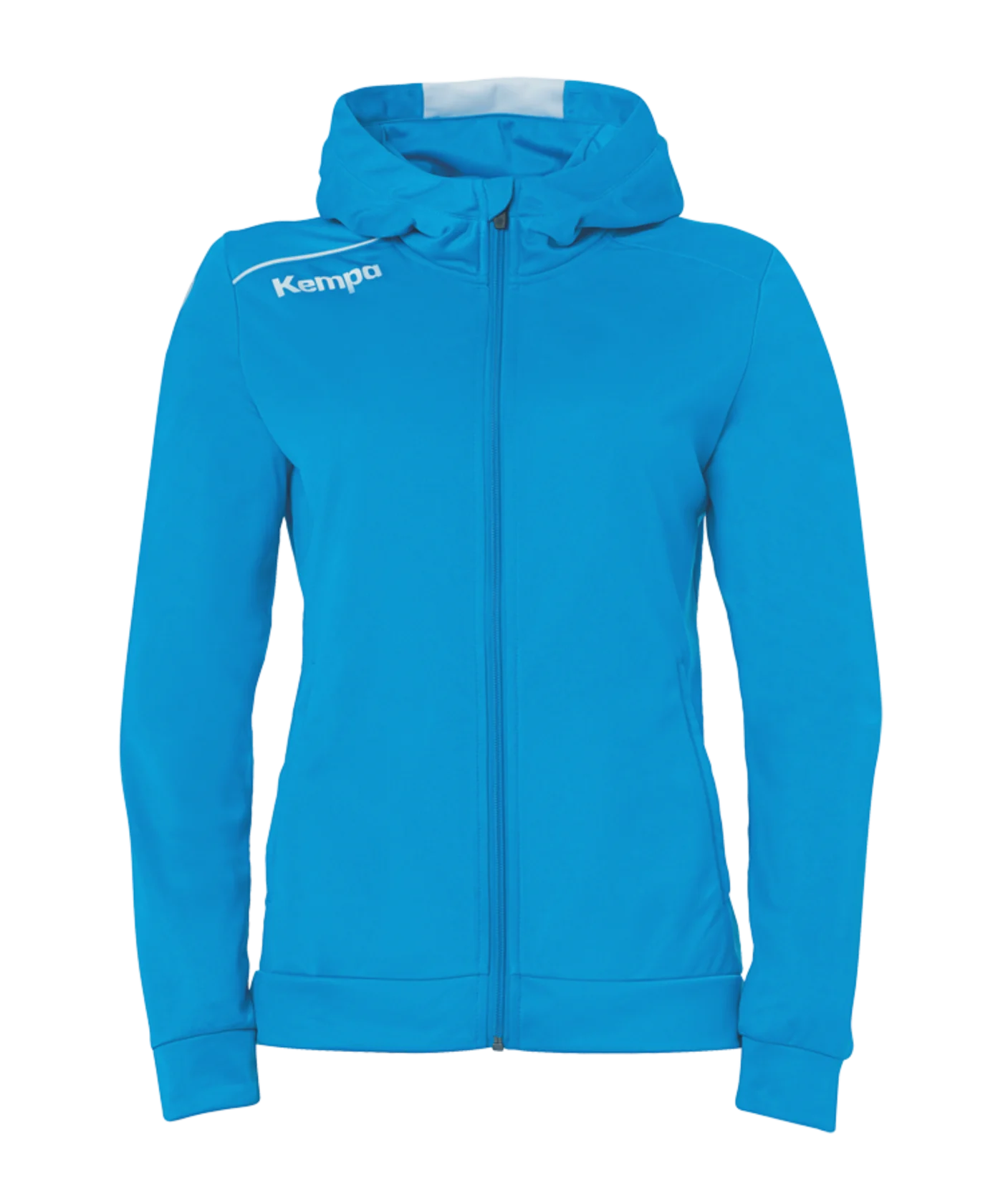 Kempa Player Kapuzenjacke Damen Hellblau Weiss F02