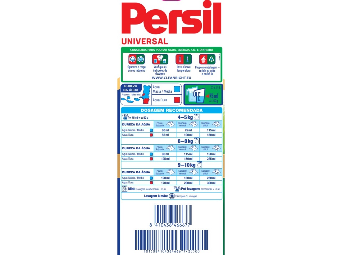 DETERGENTE ROUPA MÁQUINA PERSIL PÓ UNIVERSAL 100D