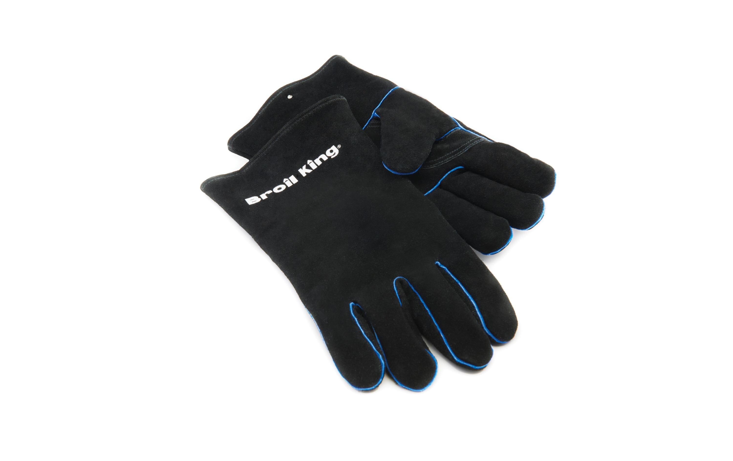 Grillhandschuh Leder, Schwarz, One SizeFingerhandschuhe