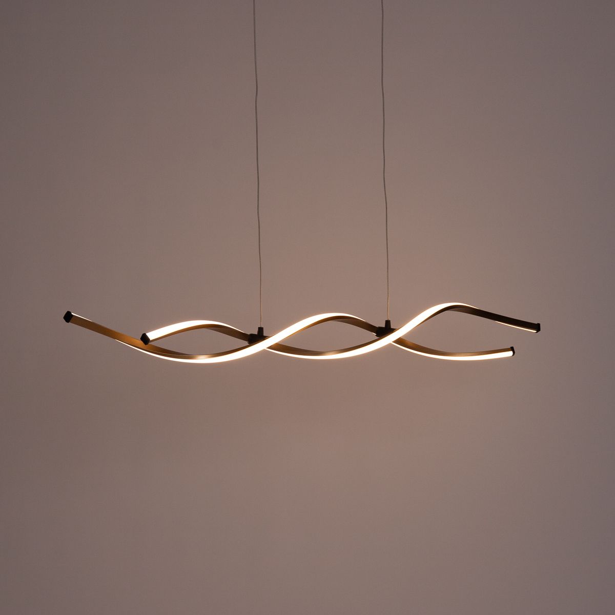 Design hanglamp goud incl. LED dimbaar - Zina