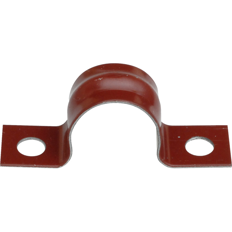 Ijzeren zadel rood gelakt 19mm