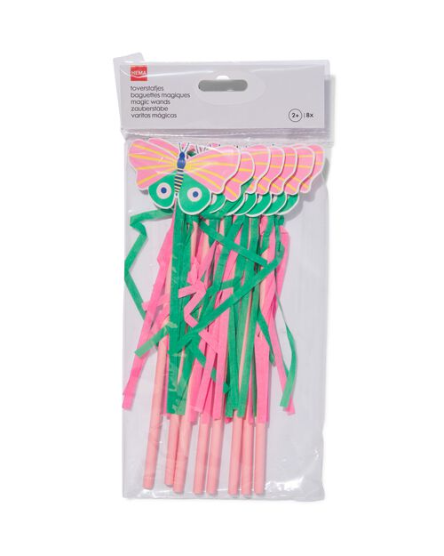 8 baguettes magiques 20cm papillon