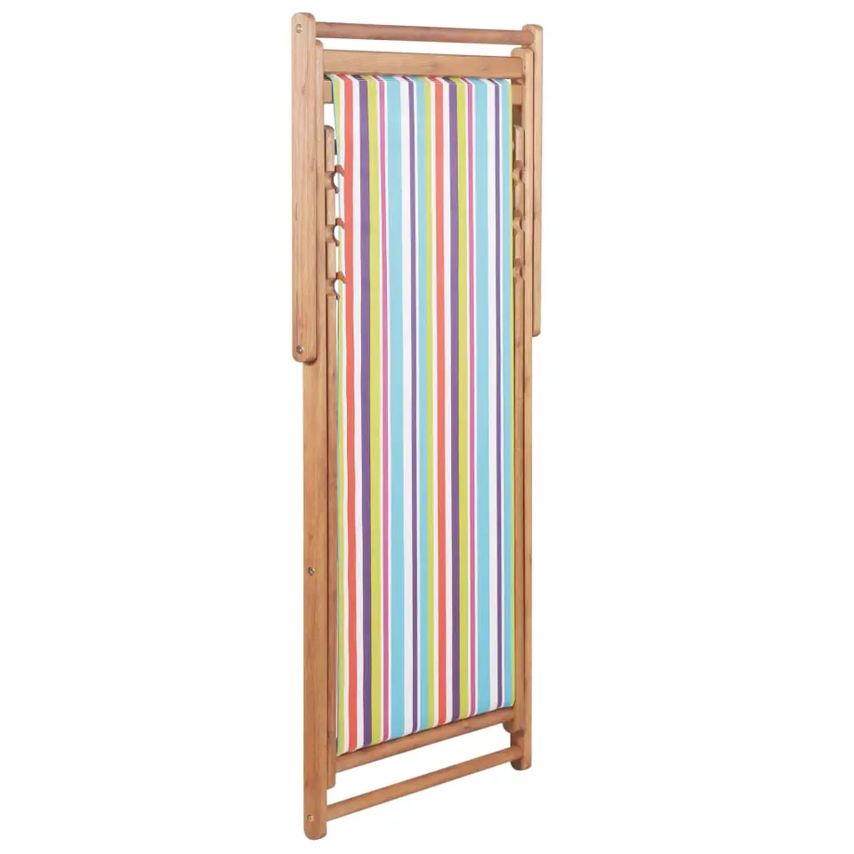 vidaXL - Strandstoel - Multikleur - Stof