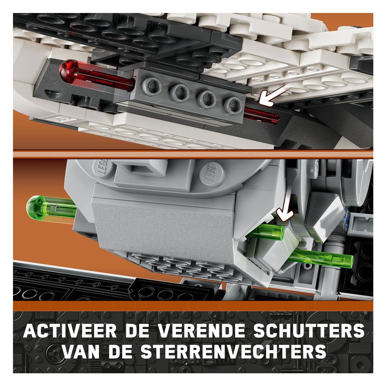 LEGO Star Wars 75348 Mandalorian Fang Fighter vs. TIE Interceptor Set