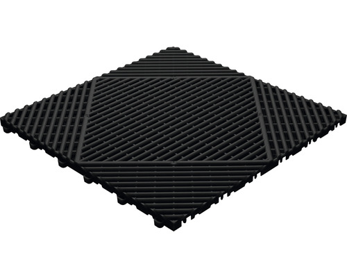 Florco Classic kunststof kliktegel, 40x40 cm, zwart