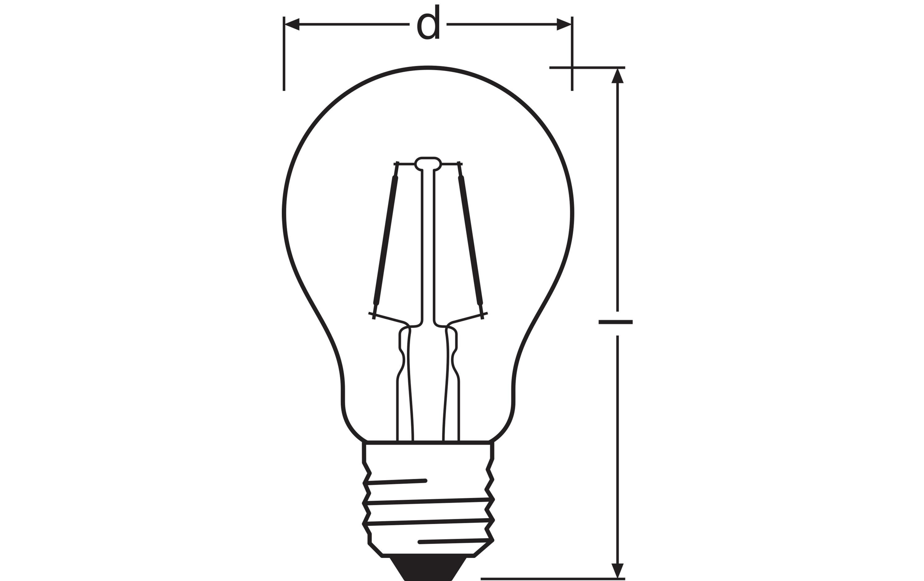 Lampe Star Décor Red, 2.5W, E27 WarmweissFarbige LED-Lampe