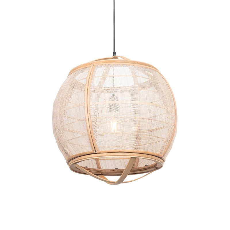 Smart hanglamp bruin 50cm incl. Wifi G95 - Pascal