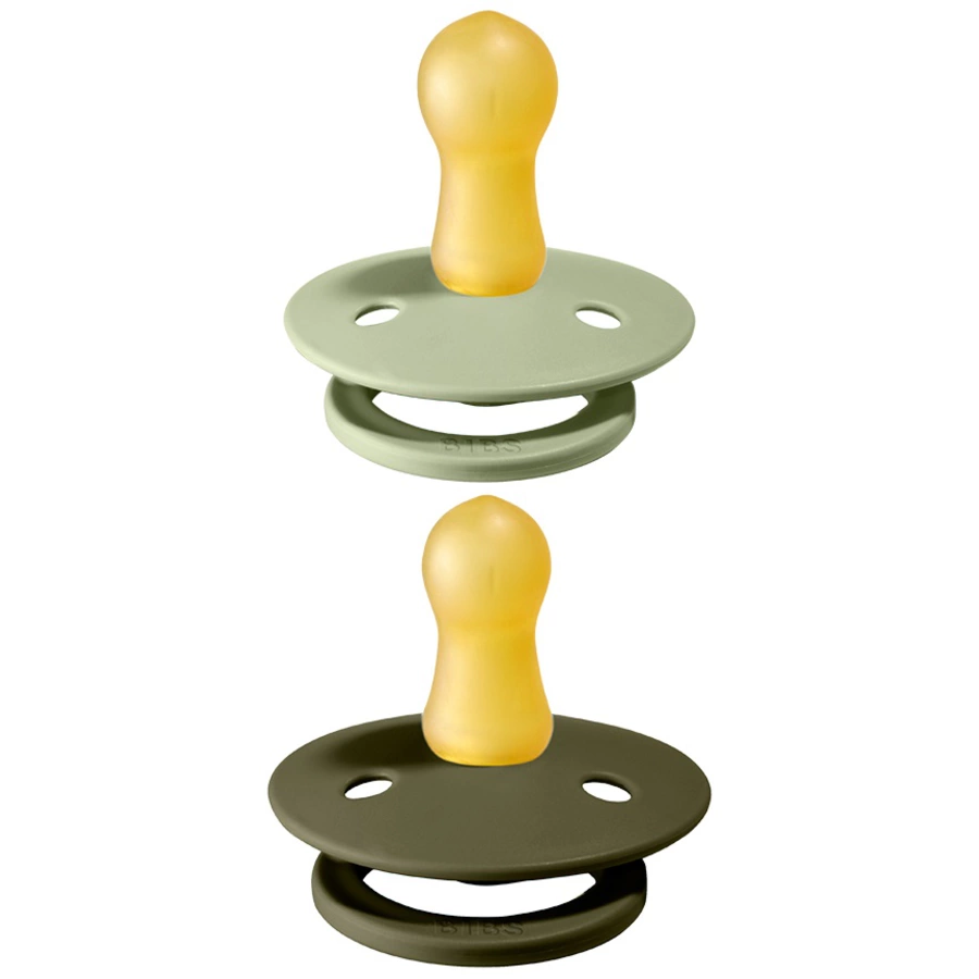 BIBS® Schnuller Colour Sage  Hunter Green 6-18 Monate, 2 Stk.