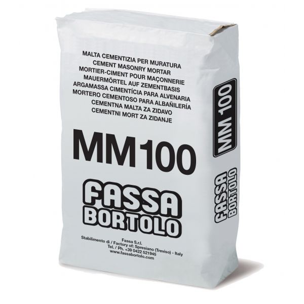 Fassa Bortolo Argamassa de Assentamento de Alvenaria Fassa mm 100 Cinza 1 Palete (60 X 25 Kg)