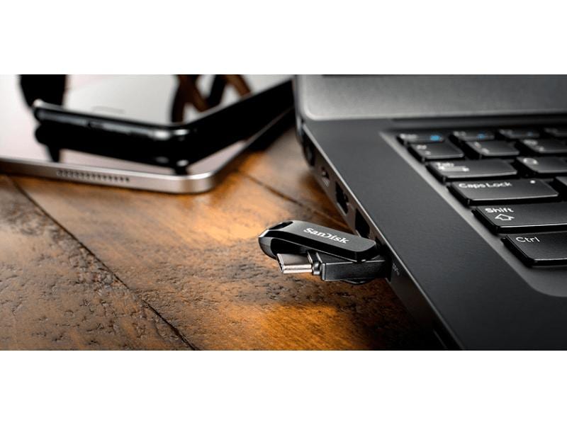 SanDisk USB-Stick Ultra Dual Drive Go 128 GB USB-Stick mit 128 GB Speicherkapazität und 150 MB/s Lesegeschwindigkeit
