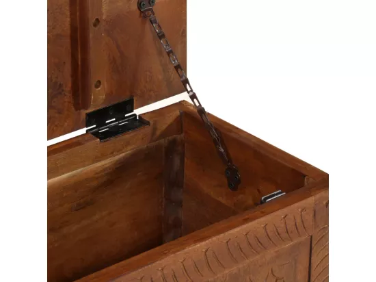 Boîte de rangement 110x30x40 Bois de manguier solide