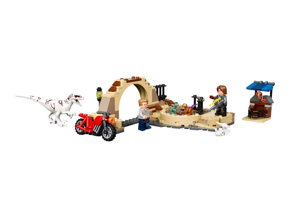 LEGO Jurassic World 76945 Atrociraptor-dinosaur: motorcykeljagt