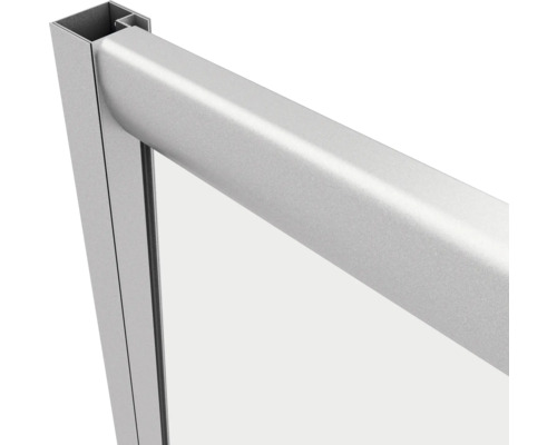 Hoekinstap met schuifdeur SCHULTE Sunny variabel 75 - 90 x 175 cm profiel zilver glasdecor horizontale strepen D19447 169 72