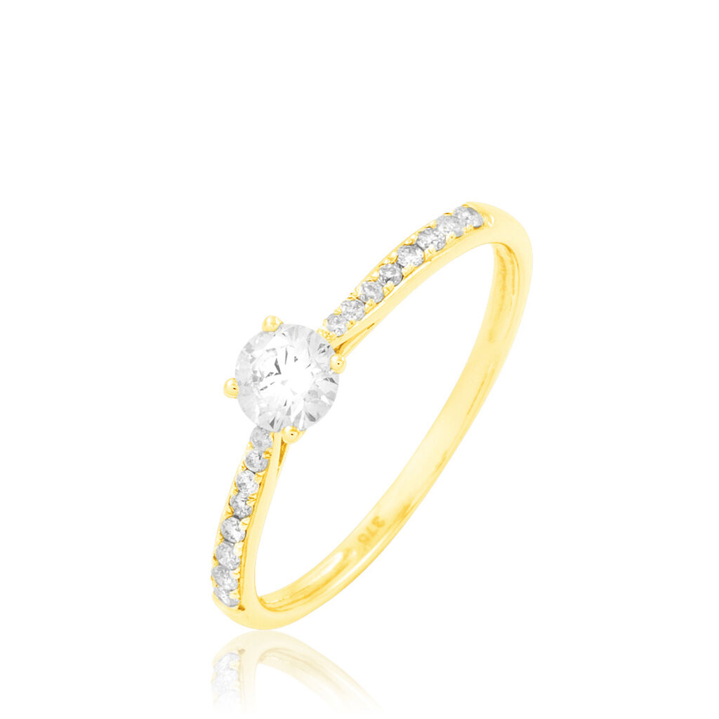 Bague Solitaire Hemera Or Jaune Diamant