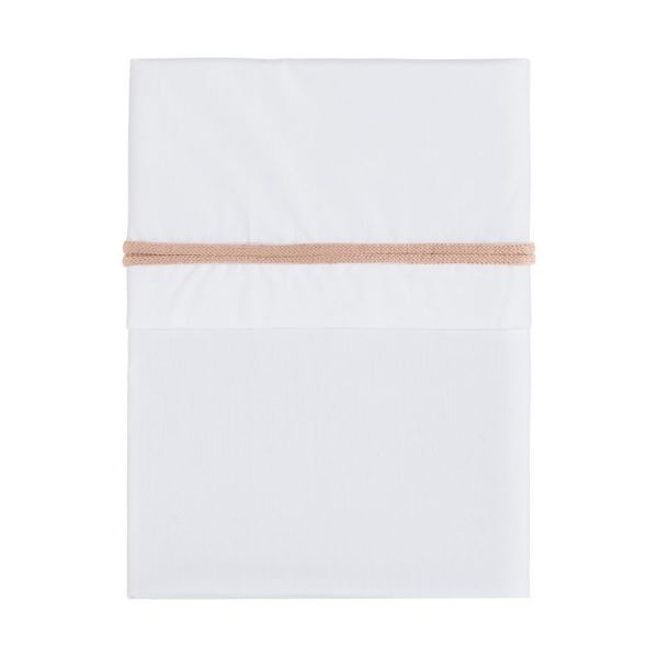 Baby's Only Gebreide Bies Wieglaken - Tuscany / Wit - 80 x 100 cm