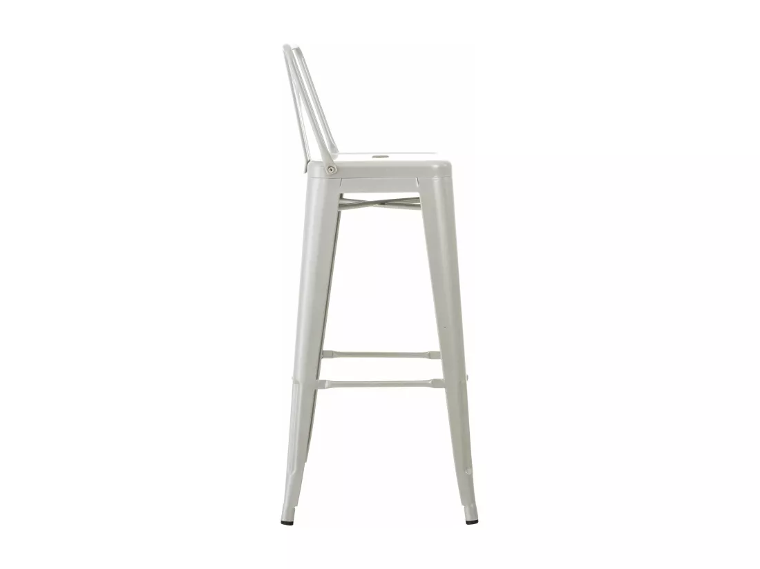 Tabouret de bar - Métal & Métal - Argent - Mason