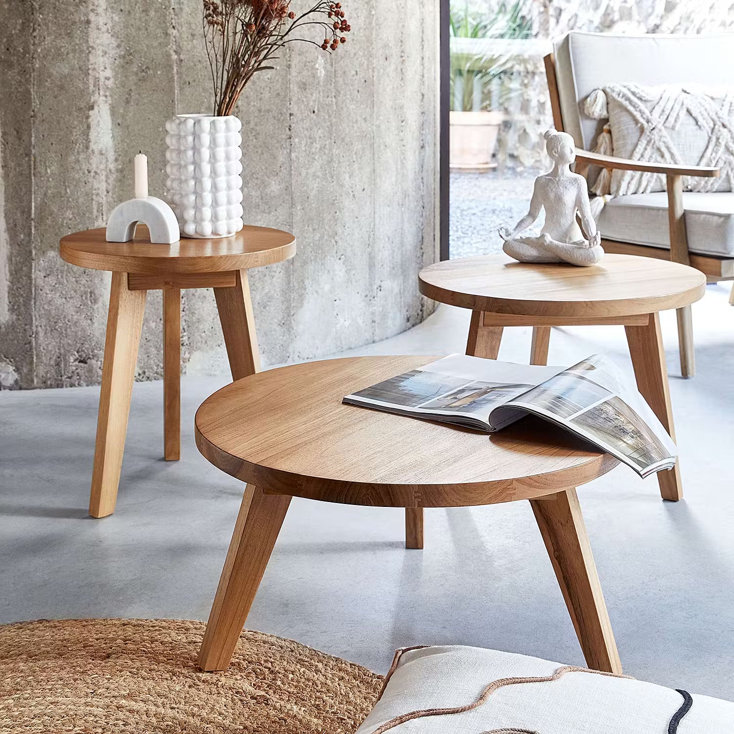 TEAK TIME Couchtisch