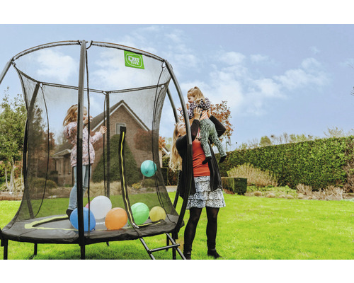 EXIT Silhouette trampoline met veiligheidsnet Ø 183 cm limoen