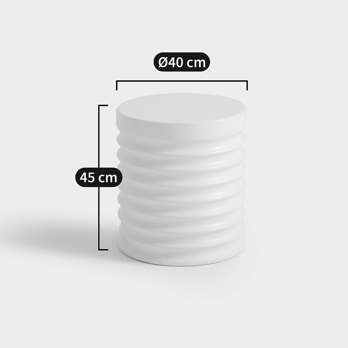 LA REDOUTE INTERIEURS<br>Mesa lateral em fibra de cimento, Mireno