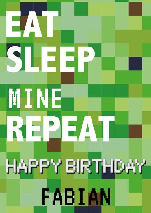 Greetz | Verjaardagskaart | Minecraft