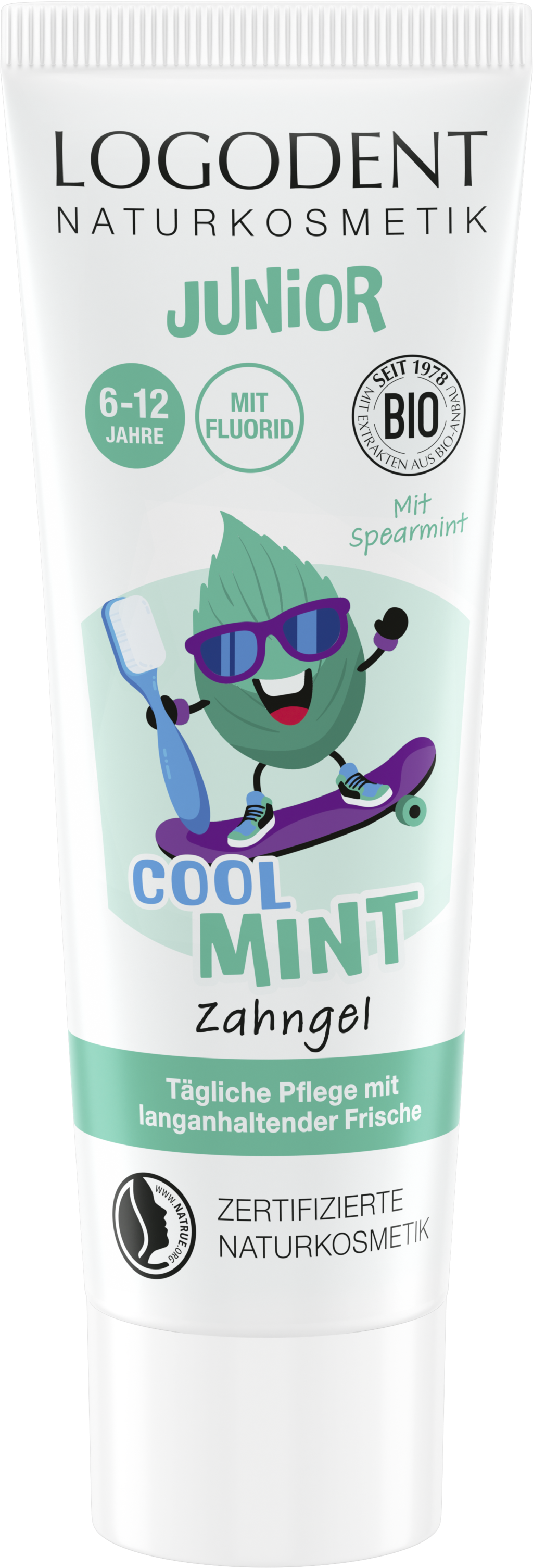 LOGONA  Junior Zahngel Cool Mint, 75 ml