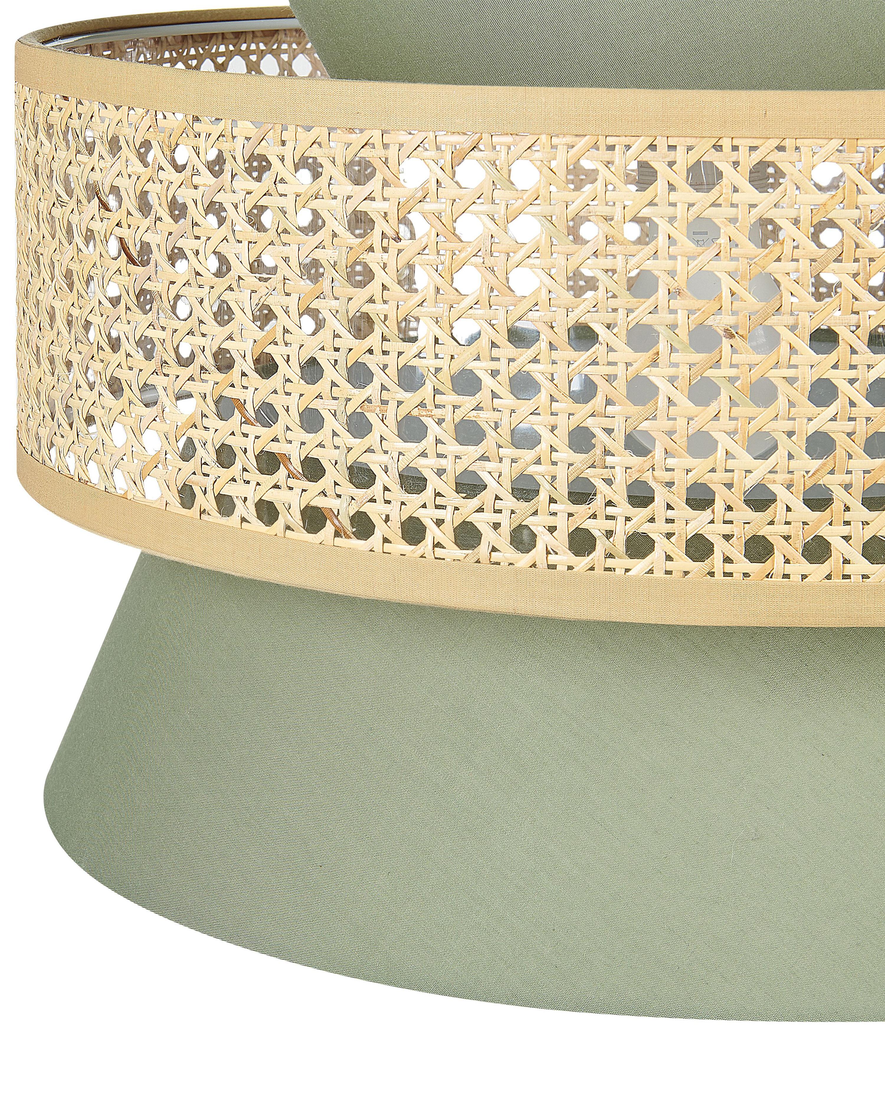 Hanglamp LUYANO Rotan Lichtgroen