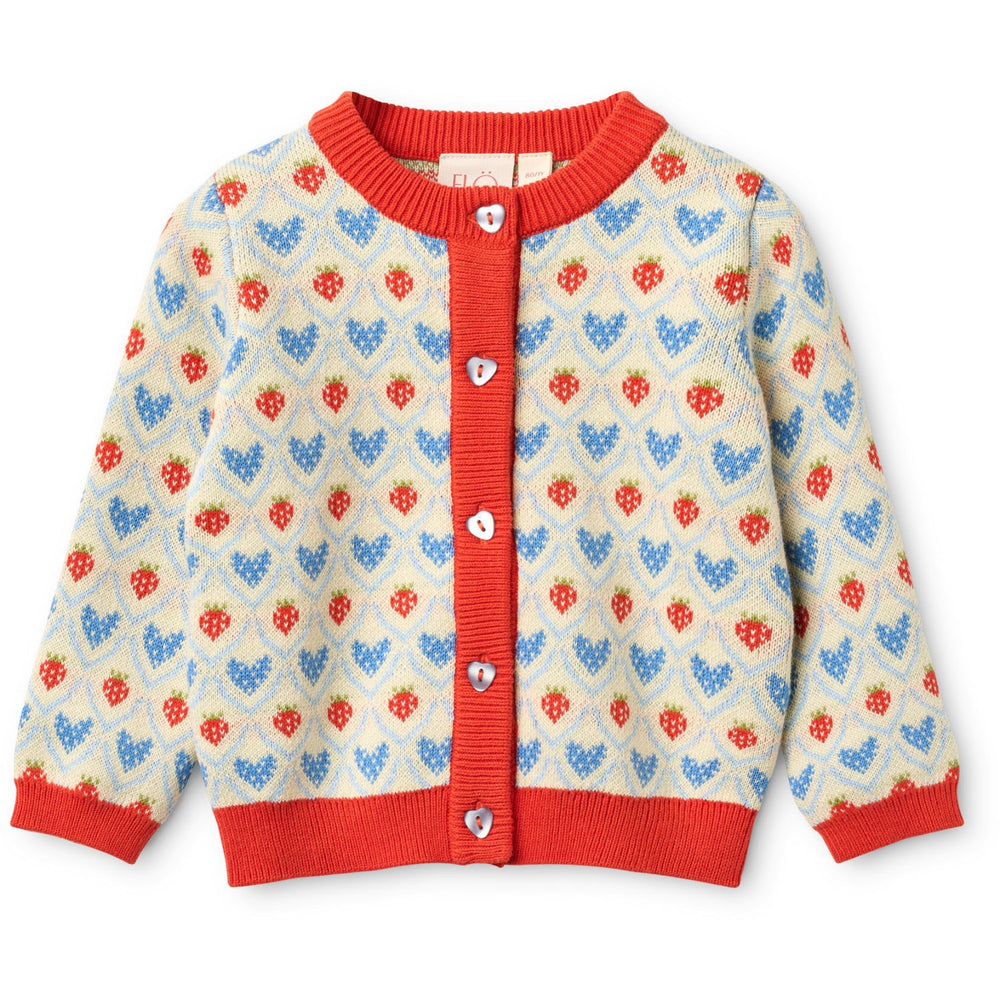 Køb Flöss Berry Heart Mix Lea Cardigan