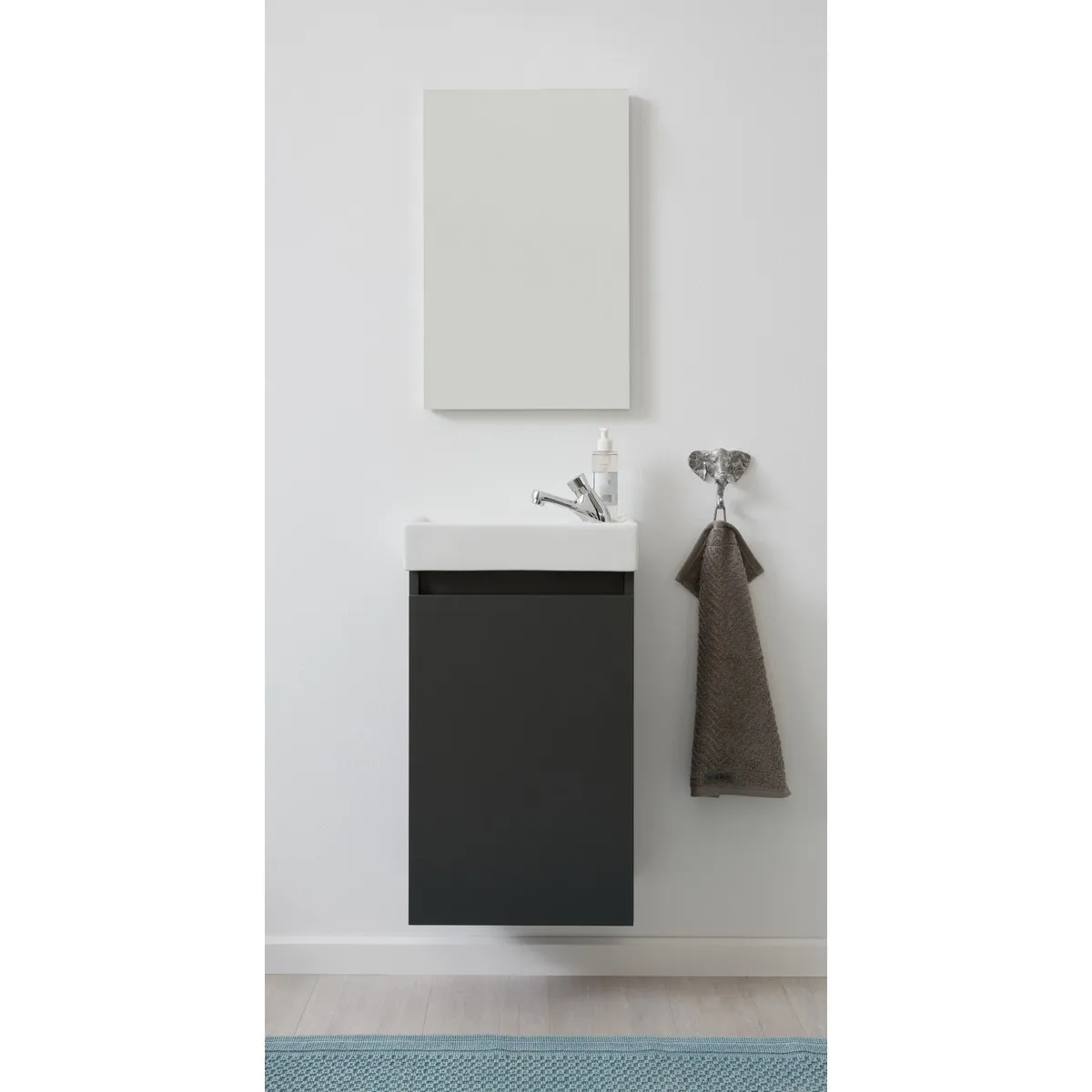 EPIKASA Ensemble de meubles salle de bain Champ - Gris