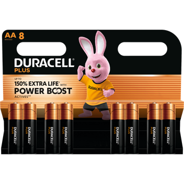 Duracell Plus Power Boost AA 8 Stuks