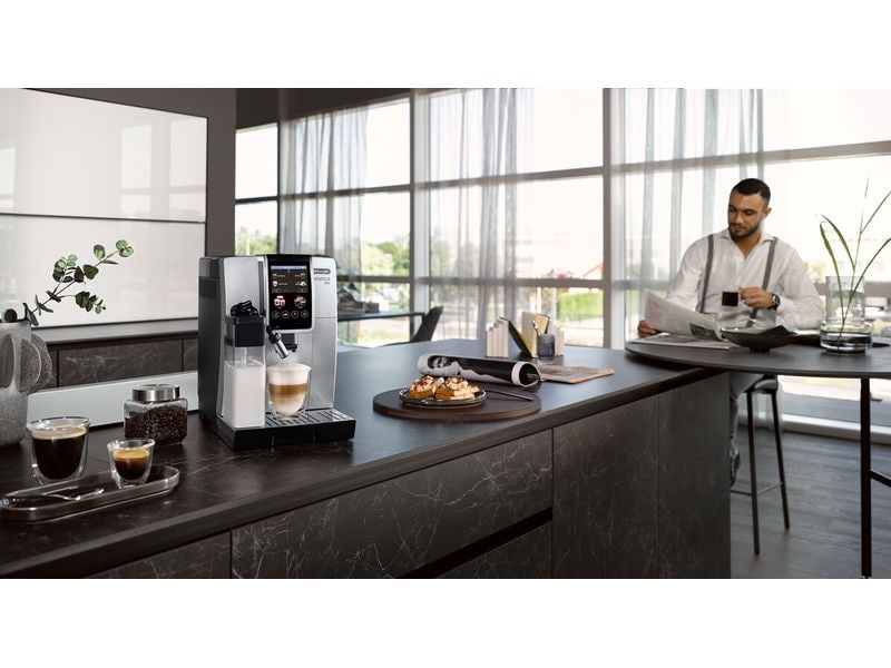 De'Longhi Kaffeevollautomat Dinamica Plus ECAM380.85 Taupe Kaffeevollautomat mit 3.5 Fulltouch TFT-Farbdisplay