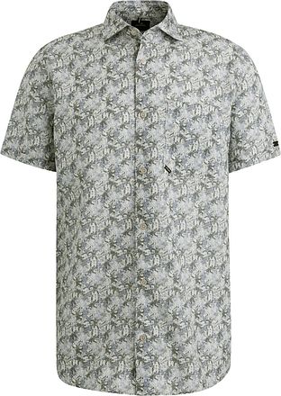 Vanguard Short Sleeve Overhemd Print Blauw Groen VSIS2503232-7004 kopen