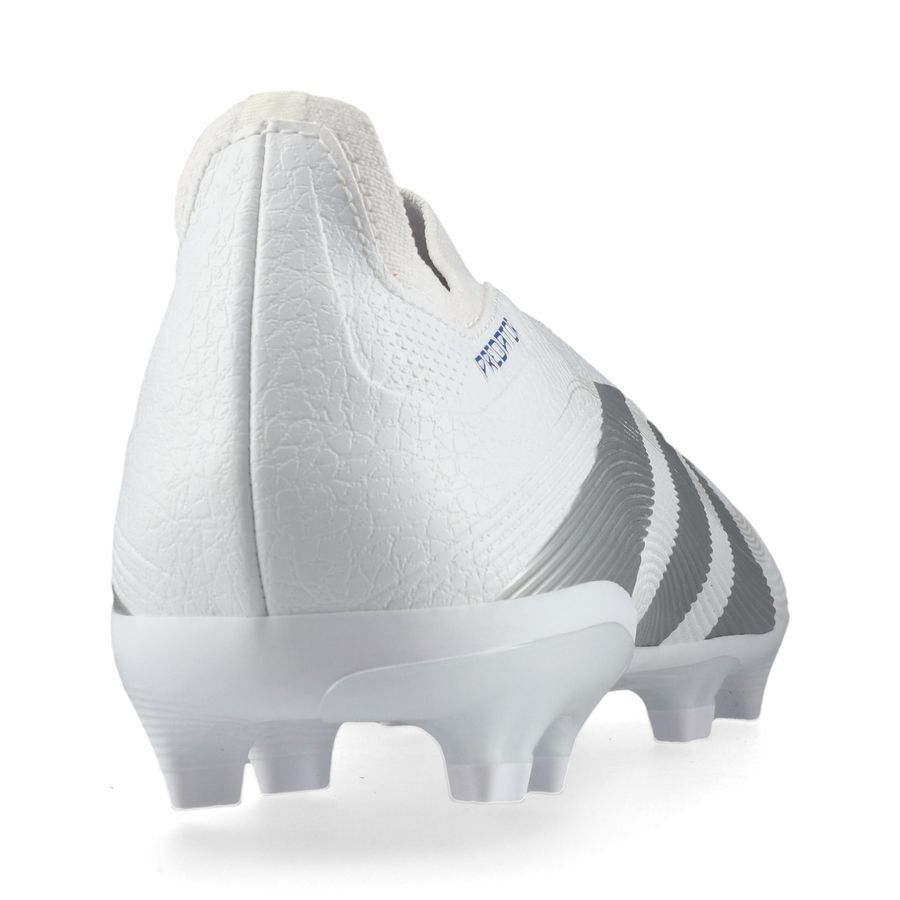 adidas Predator League Laceless FG/AG Polar Victory - Blanc/Argenté/Bleu