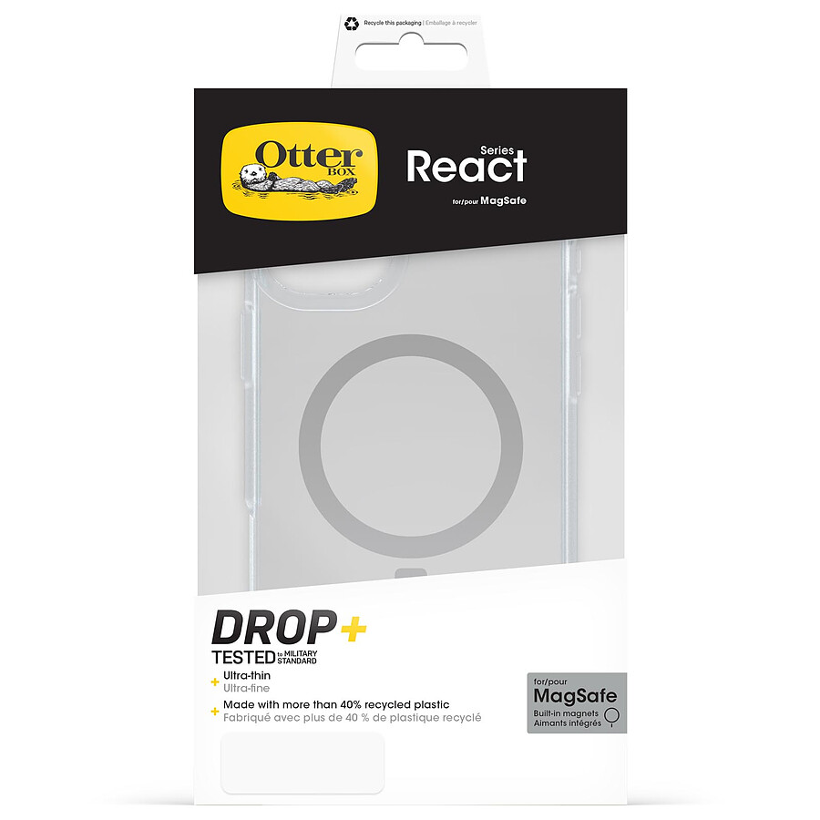 Otterbox Coque React MagSafe (transparent) - iPhone 16 Plus