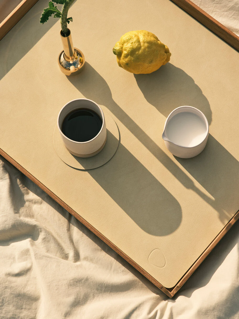 LIND DNA  Teakbakke, Square L Airy Nupo - Clay Brown/Teak
