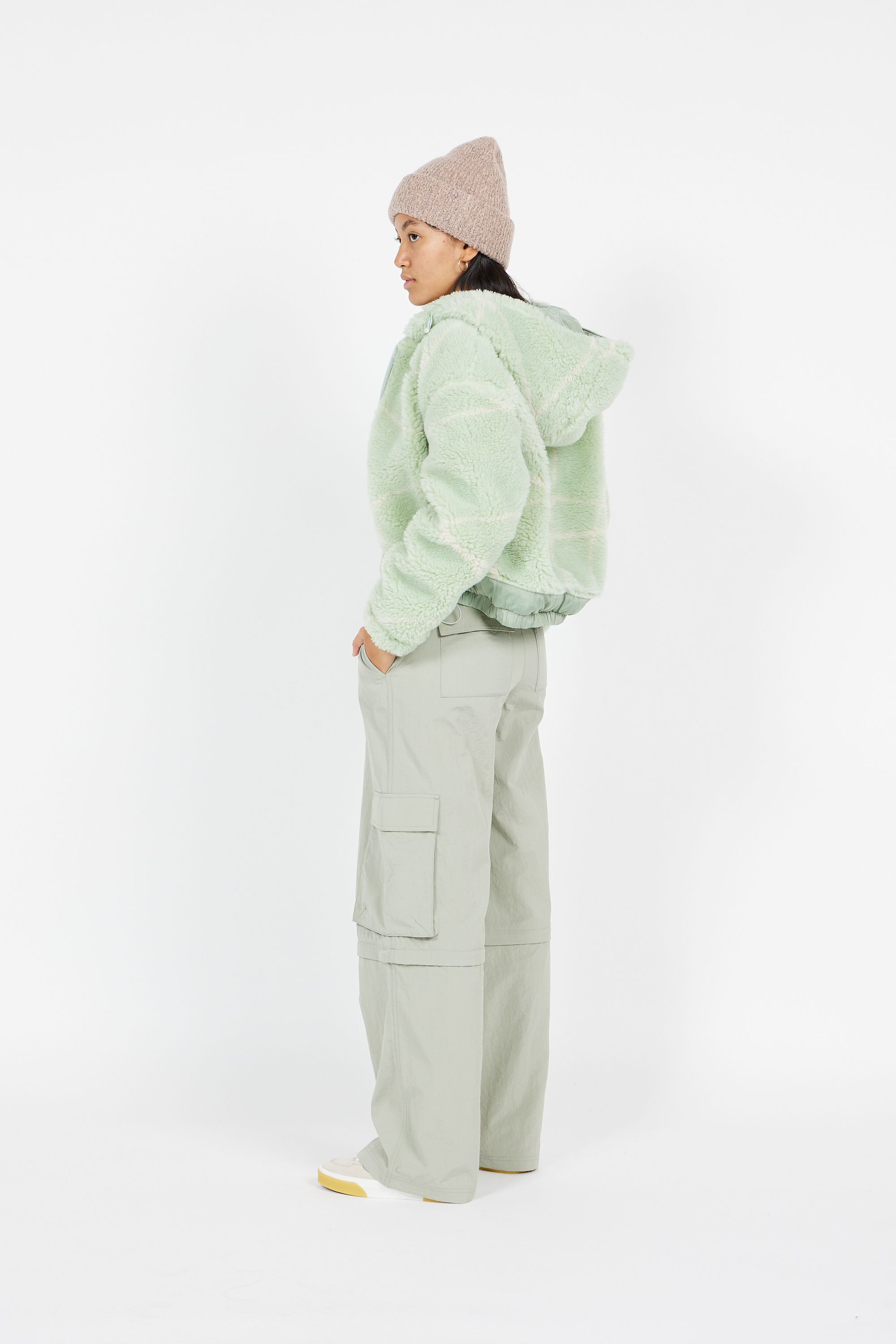 ON VACATION veste Swirls Ladies Sherpa Jacket - Sage Vert