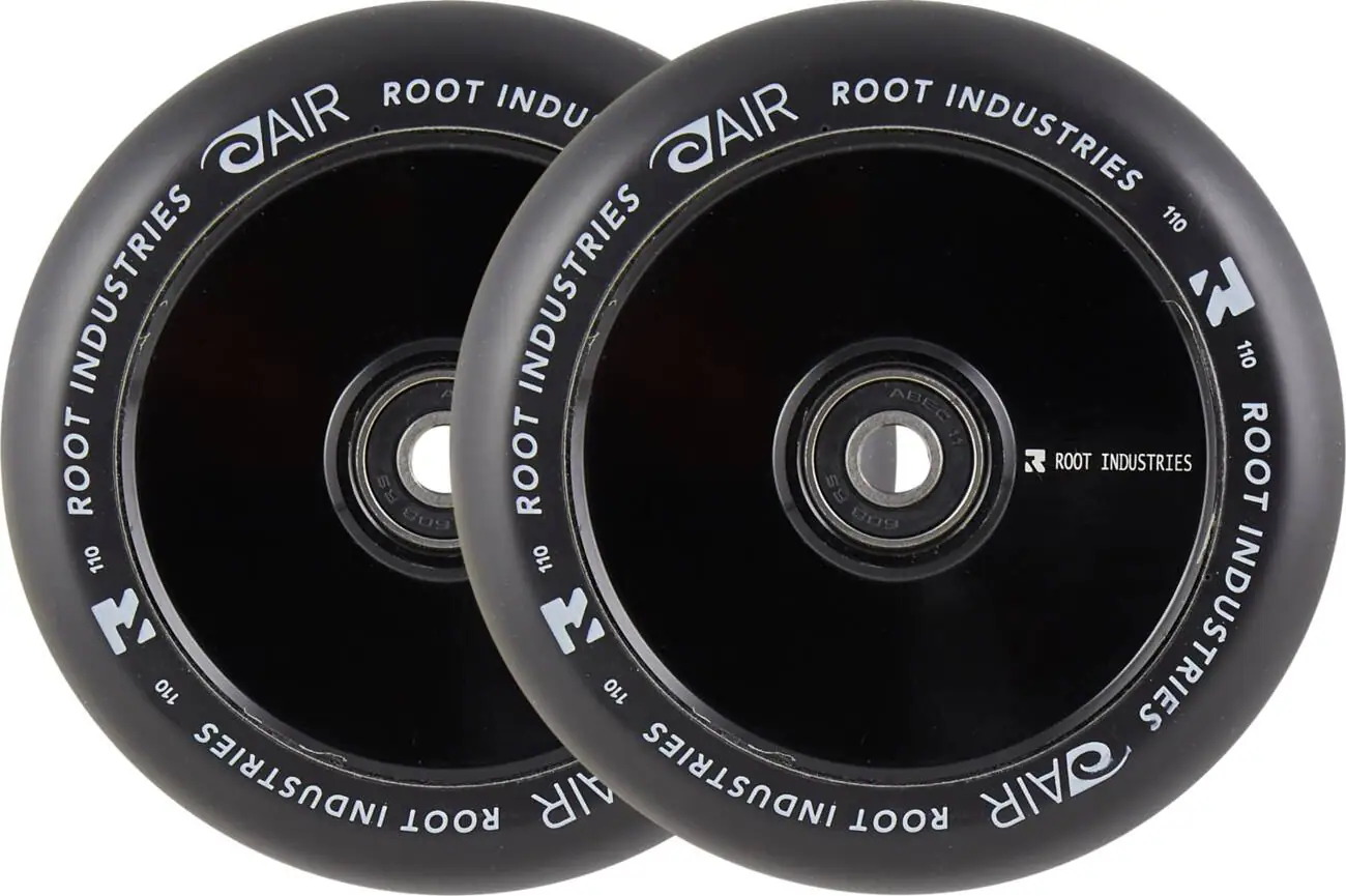Root Air 110mm Sort Hjul Til Løbehjul 2-pak