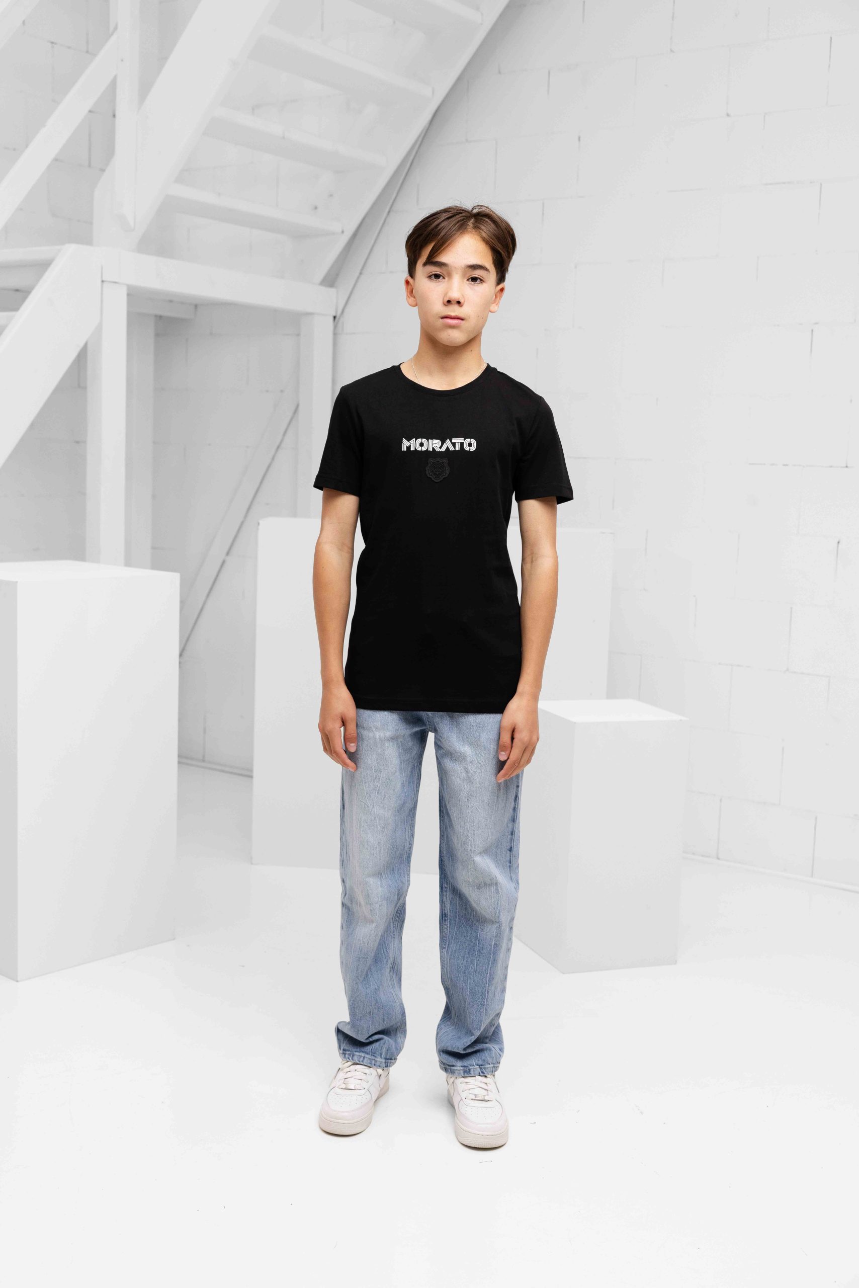 Antony Morato Nero T-Shirt Kids Zwart