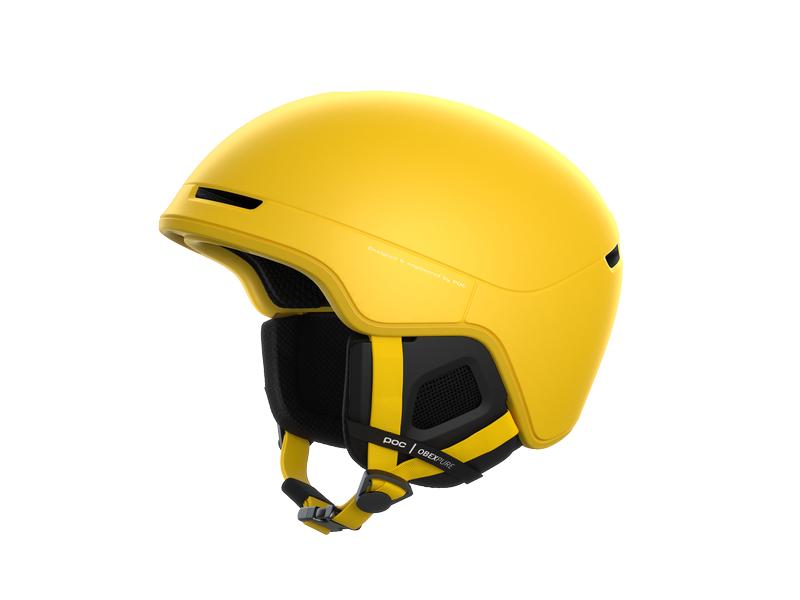 POC Helm Obex Pure Sulphite Yellow Mat, XS-S Ski- und Snowboardhelm
