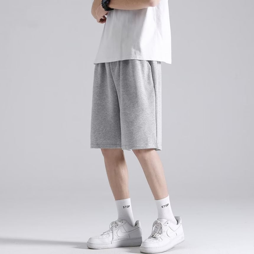Craltuxe - Effen joggingbroek met trekkoord in de taille