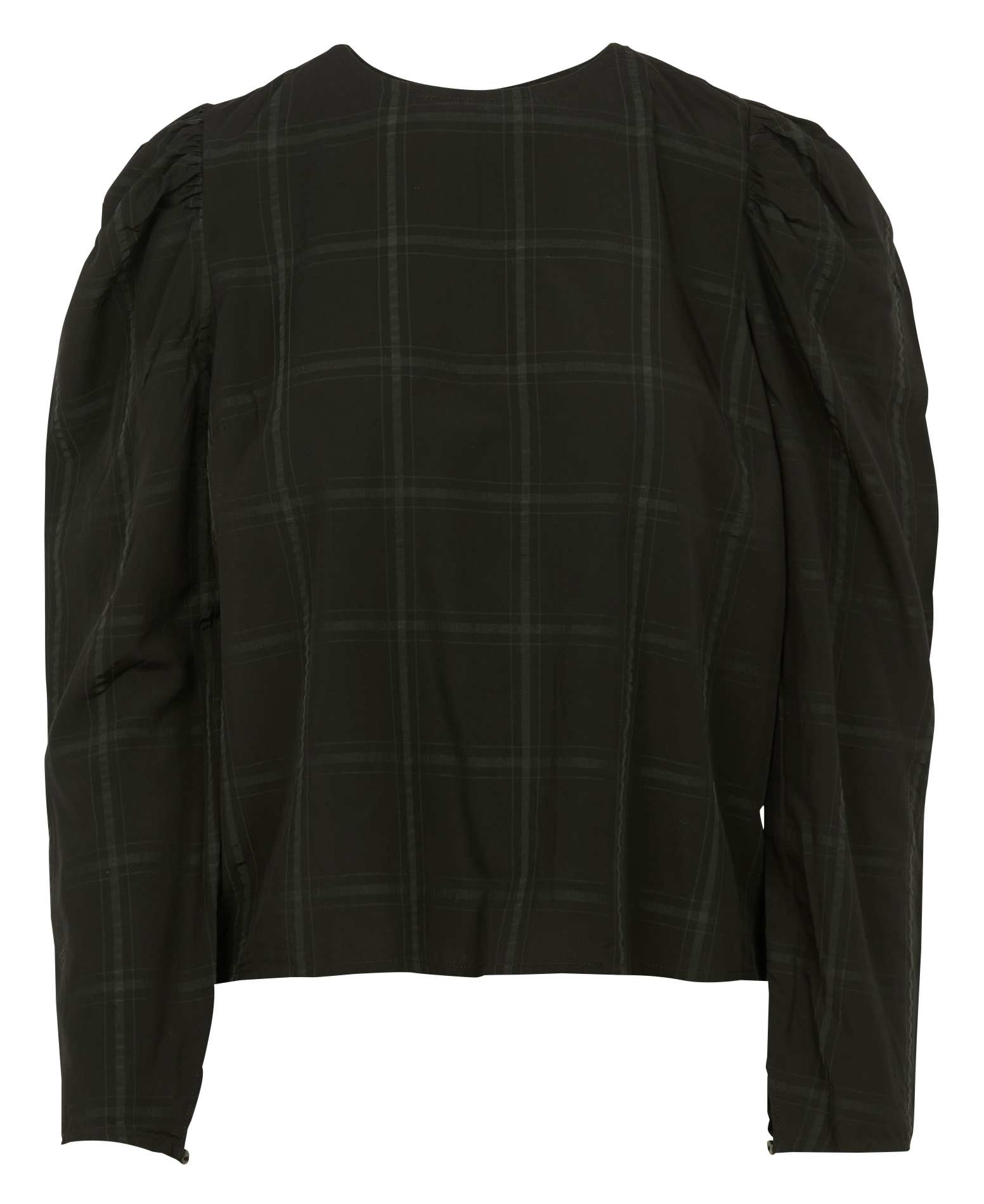 Blouse col rond| Noir