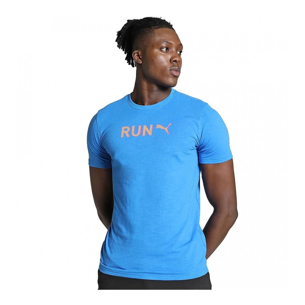 Puma GRAPHIC RUN - Maillot Homme ultra blue